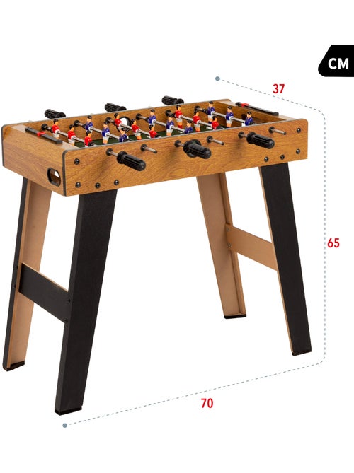 Mesa de matraquilhos de madeira com pernas 70x37x65 cm cb games - Kiabi