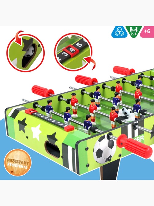 Mesa de matraquilhos em madeira 60x32x14 cm cb games - Kiabi