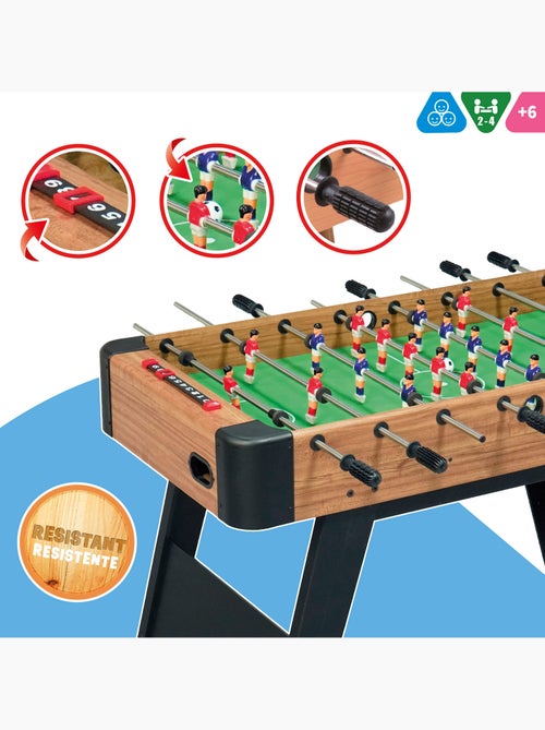 Mesa de matraquilhos em madeira com pernas 121x61x81 cm cb games - Kiabi