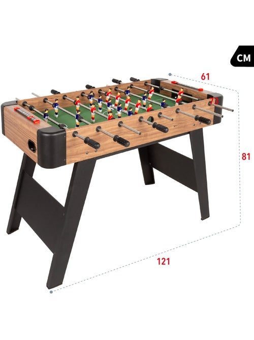 Mesa de matraquilhos em madeira com pernas 121x61x81 cm cb games - Kiabi