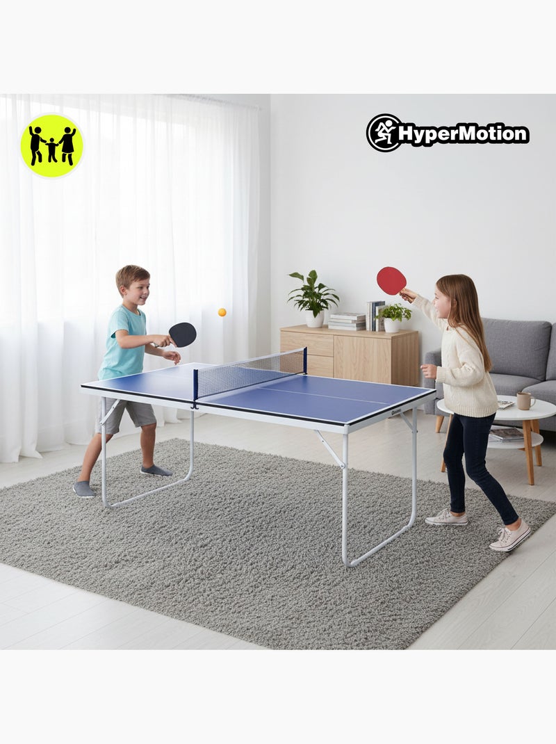 Mesa de ténis de mesa hypermotion dobrável e portátil – azul, para crianças e adultos Azul - Kiabi