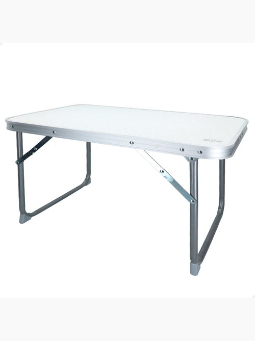 Mesa dobrável baixa aktive camping branca - Kiabi