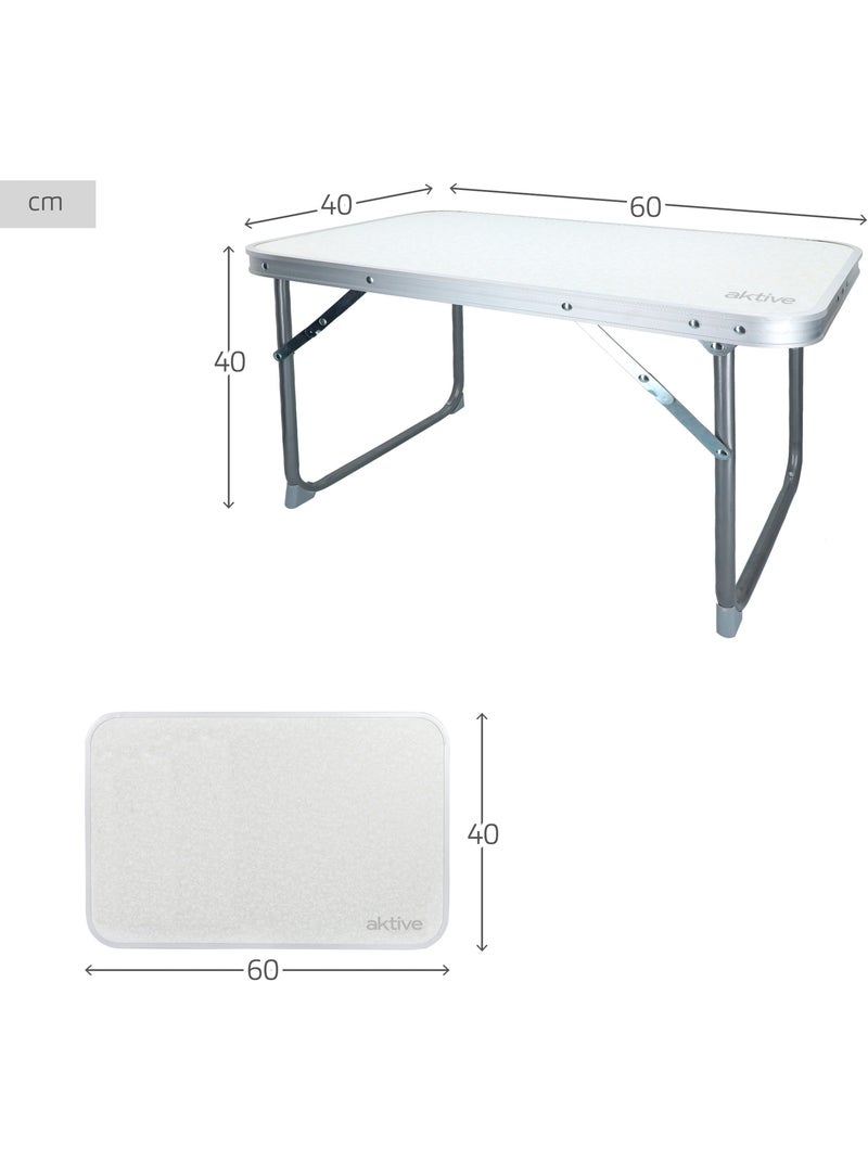 Mesa dobrável baixa aktive camping branca Branco - Kiabi