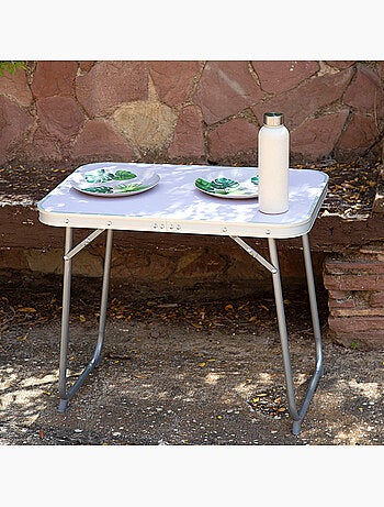 Mesa dobrável de aço para camping aktive