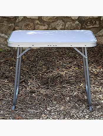 Mesa dobrável de aço para camping aktive