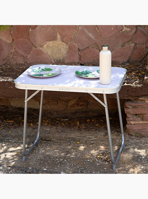 Mesa dobrável de aço para camping aktive - Kiabi