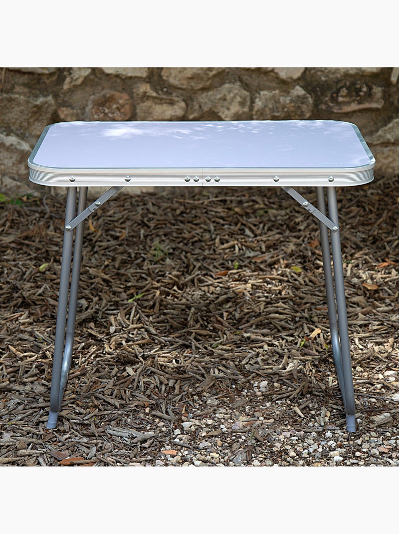 Mesa dobrável de aço para camping aktive Branco - Kiabi