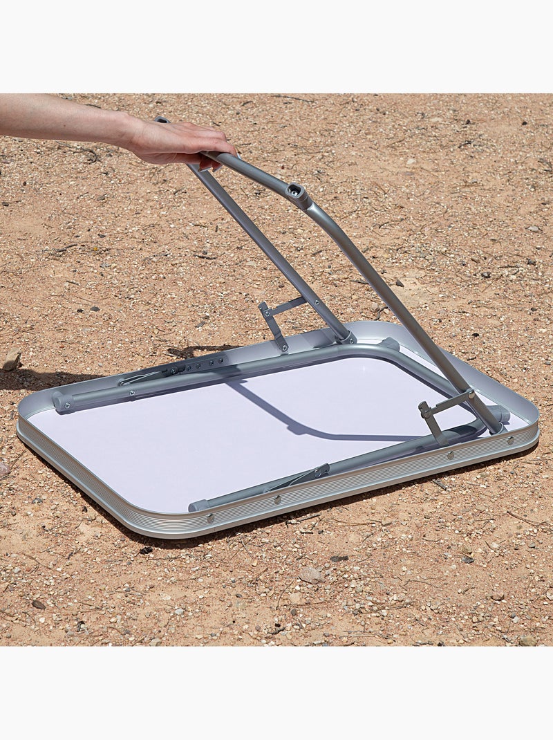 Mesa dobrável de aço para camping aktive Branco - Kiabi