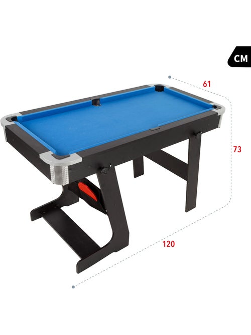 Mesa dobrável de bilhar e ténis de mesa 120x61x73 cm cb games - Kiabi