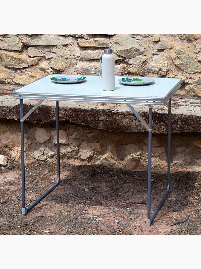 Mesa dobrável de campismo aktive branco Branco - Kiabi