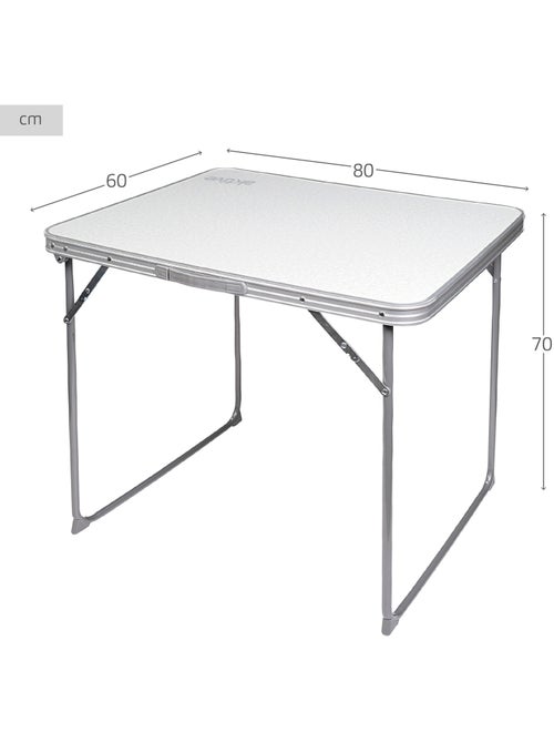 Mesa dobrável de campismo aktive branco - Kiabi