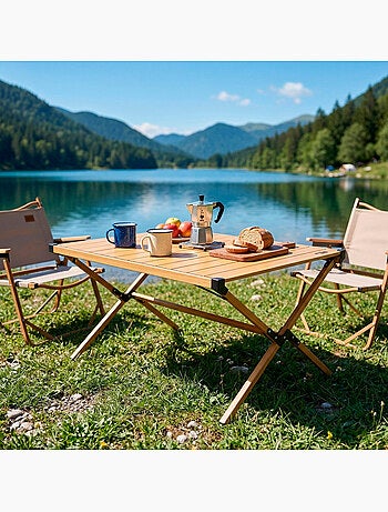 Mesa dobrável glamping aktive
