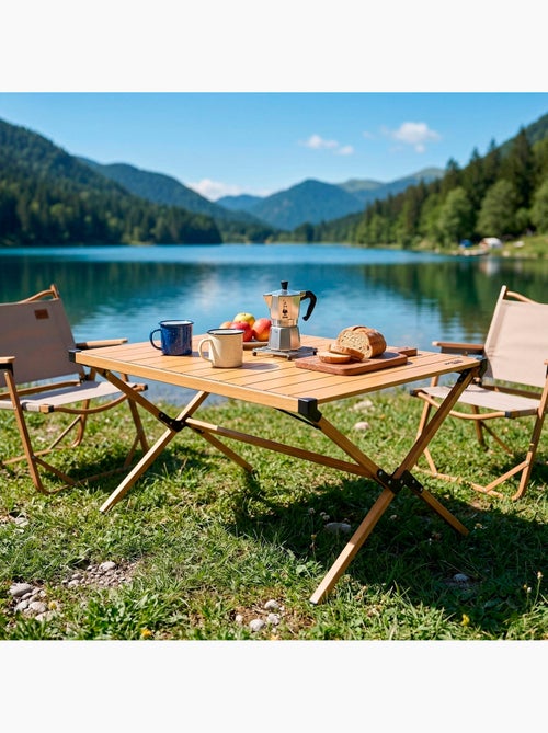 Mesa dobrável glamping aktive - Kiabi