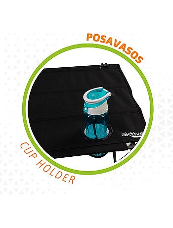Mesa dobrável textil para campismo aktive