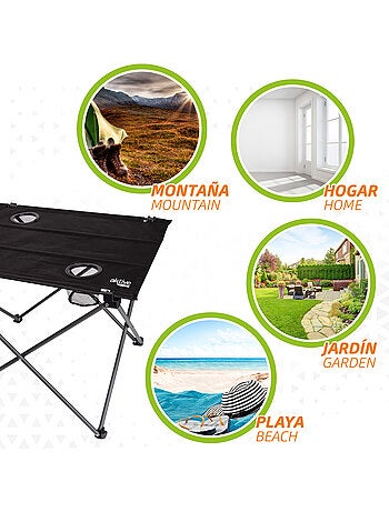 Mesa dobrável textil para campismo aktive