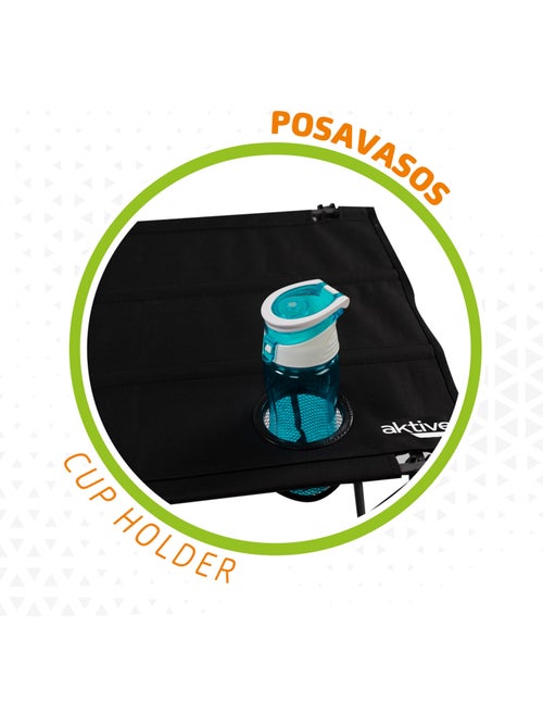 Mesa dobrável textil para campismo aktive - Kiabi