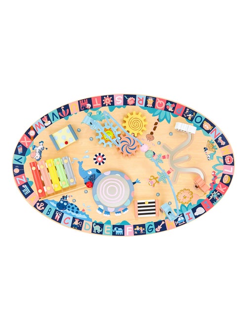Mesa educativa de madeira 7 em 1 – brinquedo musical e pedagógico - Kiabi