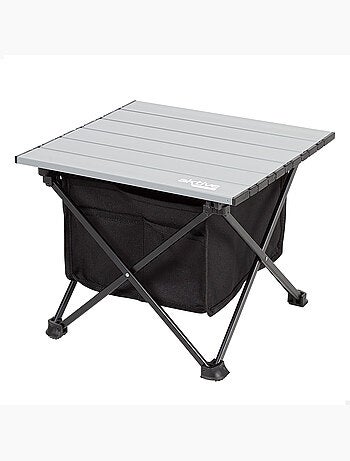 Mesa lateral dobrável para camping com bolsa de armazenamento e bolso aktive