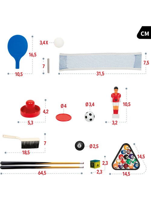 Mesa multi-jogos 4 em 1 com pés cb games - Kiabi