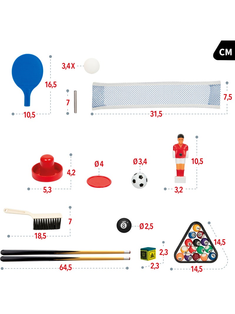 Mesa multi-jogos 4 em 1 com pés cb games N/D - Kiabi