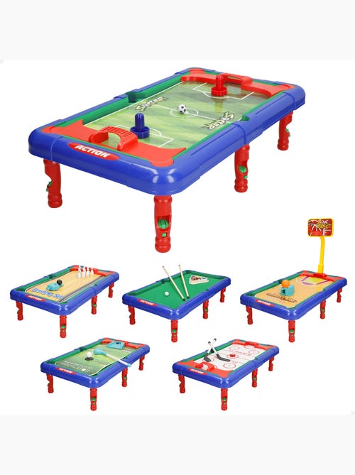 Mesa multi-jogos 6 jogos de tabuleiro em 1 43x25x12 cm - Kiabi