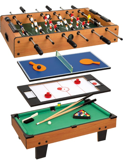 Mesa multijuegos sobremesa 81x43x27 cm 4 en 1 cb games - Kiabi