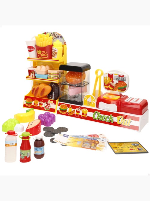 Meu supermercado de brinquedos para casa com acessórios, luzes e sons - Kiabi