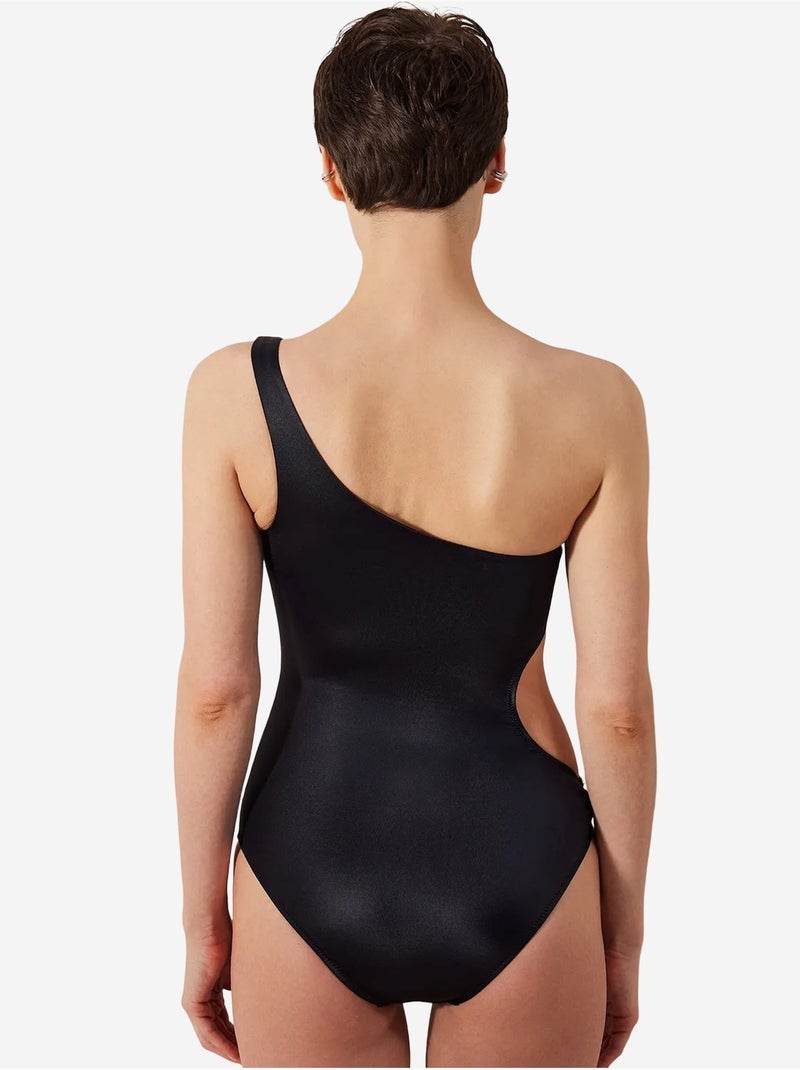 Mia fato brilhante de um ombro penti Preto - Kiabi