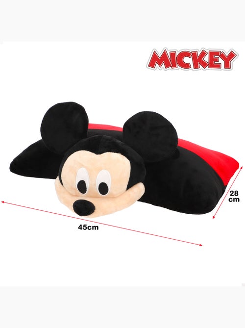 Mickey almofada de pelúcia macia e aveludada 2 em 1 - Kiabi Mickey almofada de pelúcia macia e aveludada 2 em 1 - Kiabi