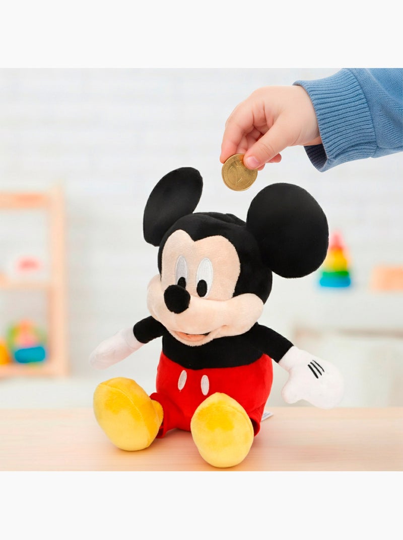 Mickey caixa de dinheiro em peluche para crianças 20 cm Preto - Kiabi