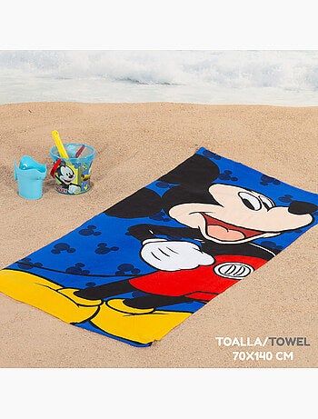 Mickey conjunto de balde de praia com acessórios toalha e saco