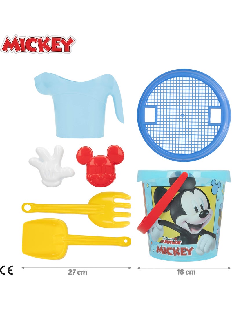 Mickey conjunto de balde de praia com acessórios toalha e saco N/D - Kiabi