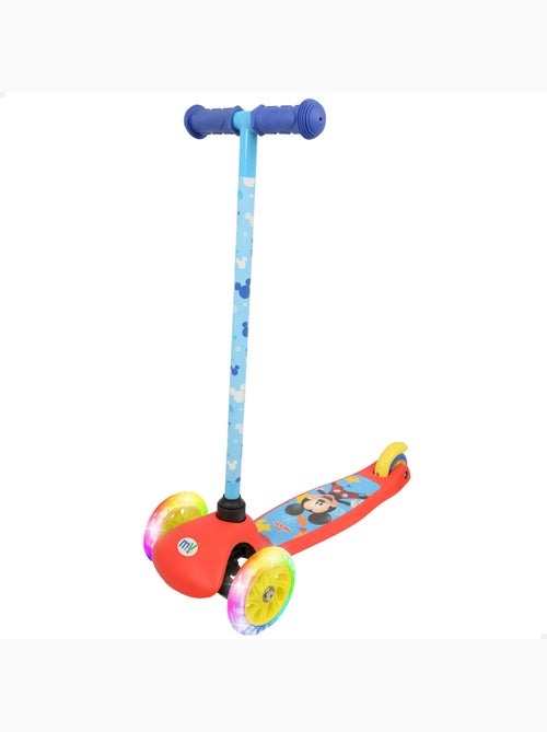Mickey patinete de 3 rodas 55x23x68 cm máx. 20 kg com luzes e freios - Kiabi Mickey patinete de 3 rodas 55x23x68 cm máx. 20 kg com luzes e freios - Kiabi