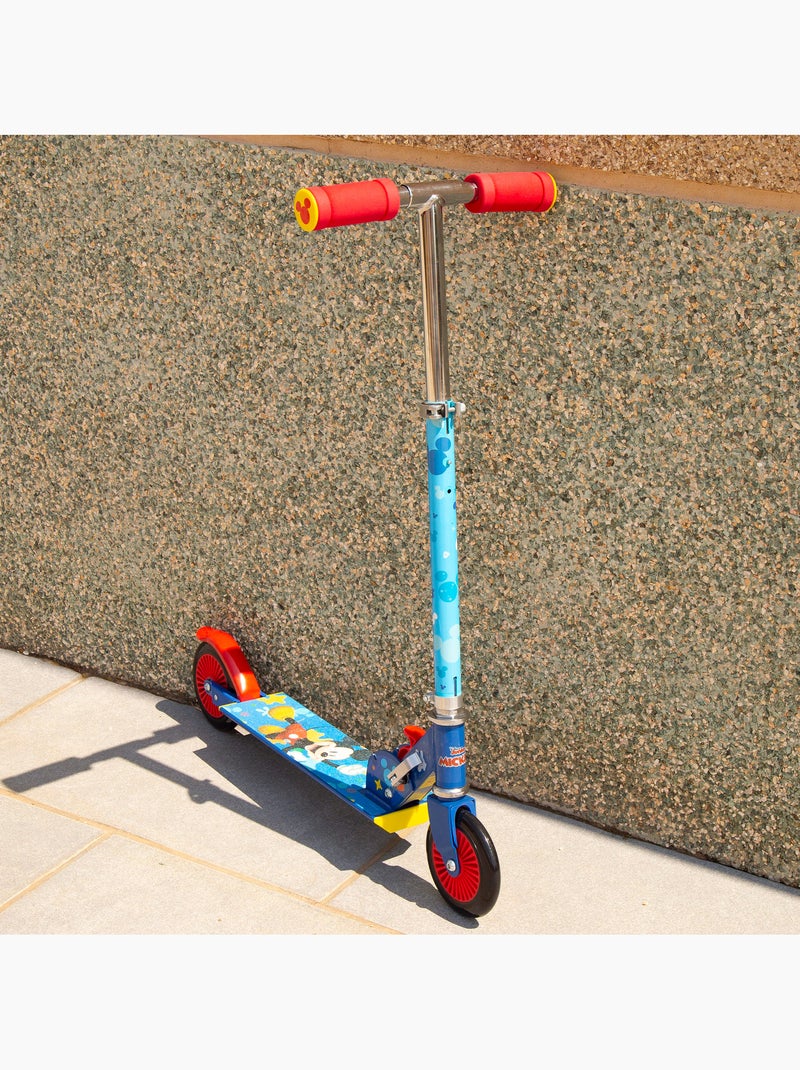 Mickey patinete dobrável de 2 rodas 65x30x75-82 cm máx. 50 kg com freio N/D - Kiabi
