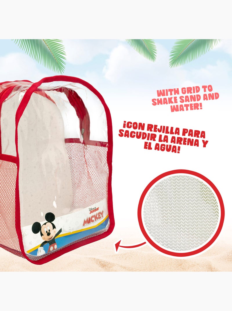 Mickey set balde de praia com acessórios e mochila de transporte N/D - Kiabi