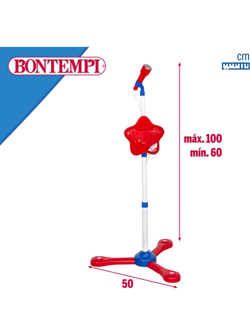 Microfone de brinquedo infantil sem fio bontempi com melodias e luzes. - Kiabi Microfone de brinquedo infantil sem fio bontempi com melodias e luzes. - Kiabi