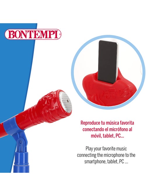 Microfone de brinquedo infantil sem fio bontempi com melodias e luzes. - Kiabi Microfone de brinquedo infantil sem fio bontempi com melodias e luzes. - Kiabi