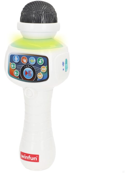 Microfone de karaoke de brinquedo sem fios winfun com luz, melodias e efeitos - Kiabi