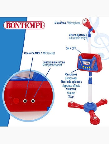 Microfone de palco sem fios bontempi