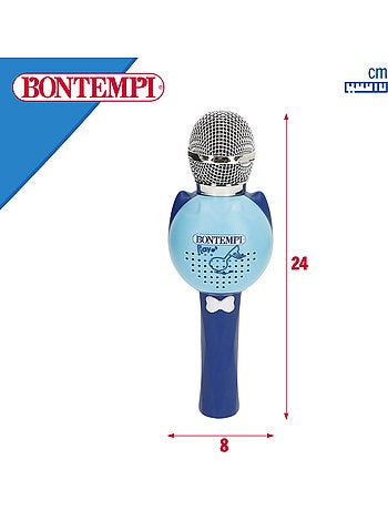 Microfone sem fios para crianças azul c/altifalante bontempi