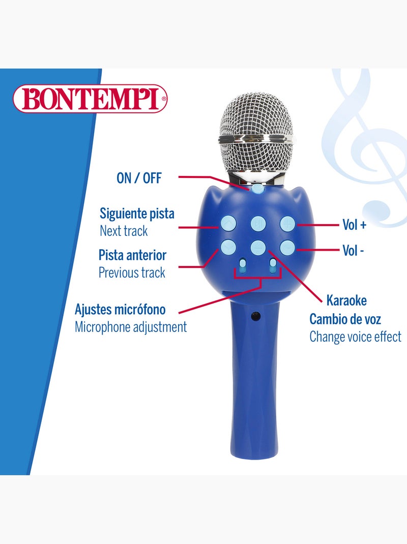 Microfone sem fios para crianças azul c/altifalante bontempi N/D - Kiabi