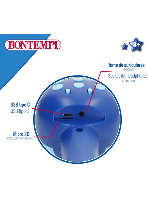 Microfone sem fios para crianças azul c/altifalante bontempi - Kiabi