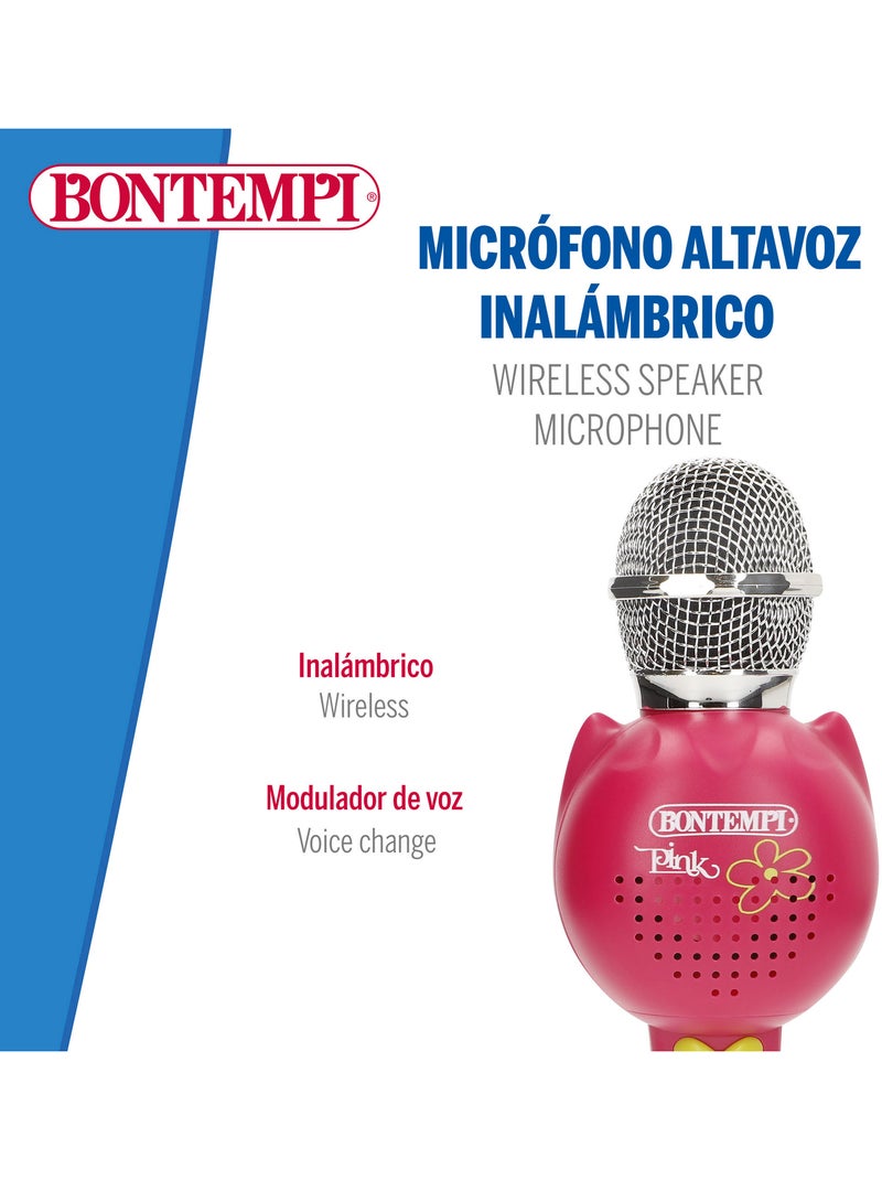 Microfone sem fios rosa para crianças c/altifalante bontempi N/D - Kiabi