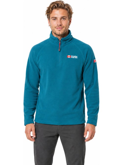 Micropolar com gola com fecho tugeak – canadian peak - Kiabi