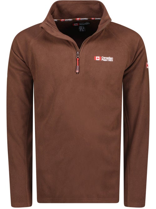 Micropolar com gola com fecho tugeak – canadian peak - Kiabi