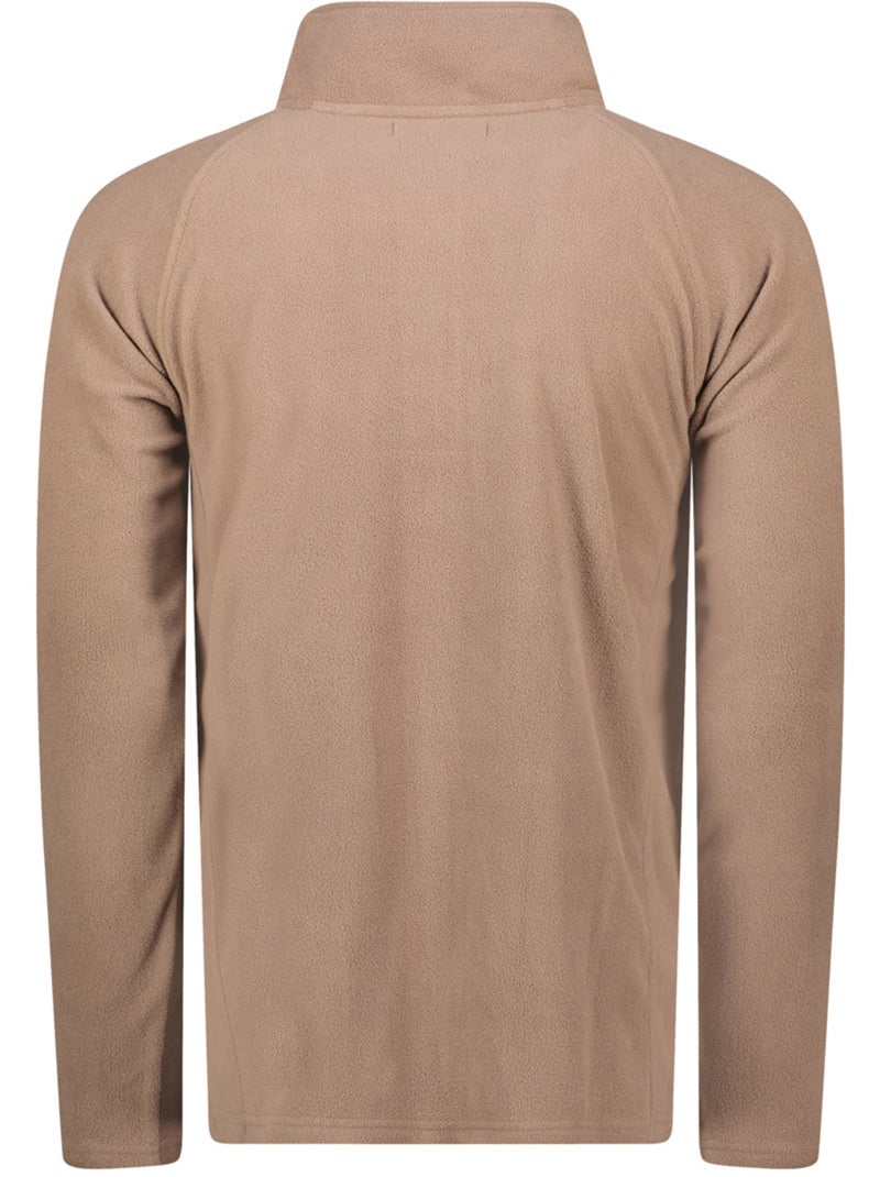 Micropolar com gola com fecho tugeak – canadian peak Toupe - Kiabi