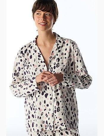 Midnight mood conjunto de pijama com camisa e calças de manga comprida penti