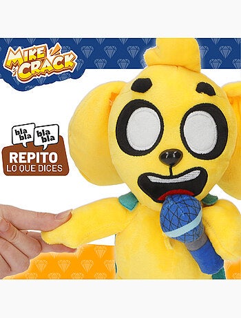 Mikecrack cão de peluche oficial mike "eu canto e repito o que você diz".