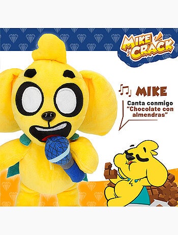 Mikecrack cão de peluche oficial mike "eu canto e repito o que você diz".