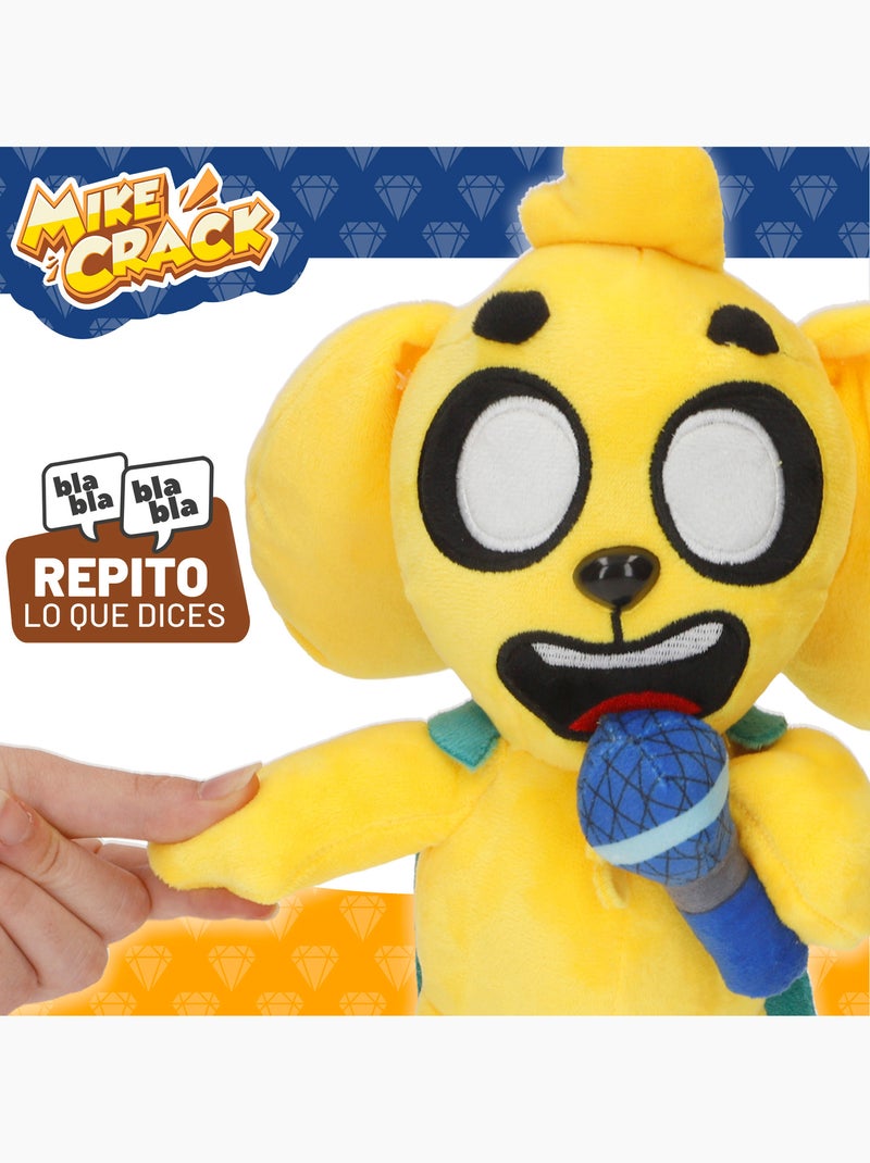 Mikecrack cão de peluche oficial mike "eu canto e repito o que você diz". Multicolorido - Kiabi
